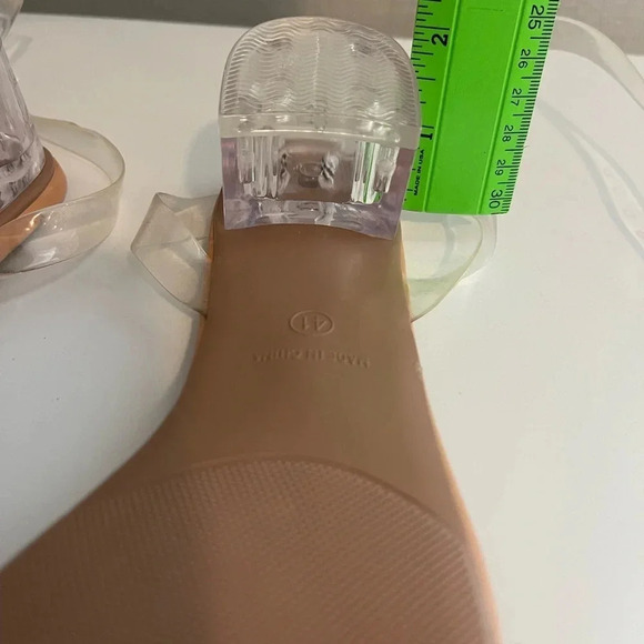 Shien clear 2” sandals size 41 (see measurements) - Picture 6 of 8